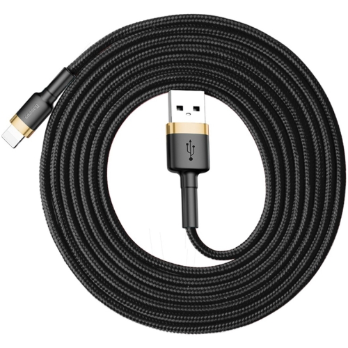 Кабель USB 2.0 A (m) - Lightning (m) 2м Baseus Cafule Cable 1.5A - Black