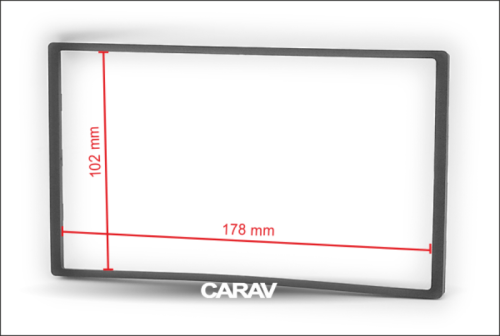 Переходная рамка универсальная 2-DIN Carav 11-903