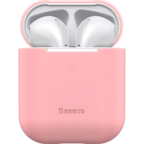 Чехол для Airpods Baseus Ultrathin Series Silica Gel Protector for Airpods 1/2 Pink 