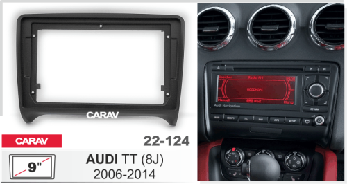 9" Переходная рамка AUDI TT (8J) 2006-2014 CARAV 22-124