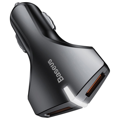 Автомобильное зарядное устройство Baseus Small Rocket QC3.0 Dual-USB Car Charger Black