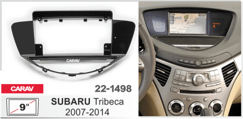 Переходная рамка с проводкой 9" SUBARU Tribeca 2007-2014 CARAV 22-1498