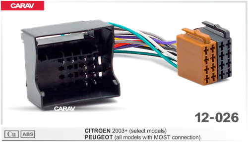 ISO CARAV 12-026 CITROEN 2003+(не на все модели) Peugeot 2004+ (не на все модели)