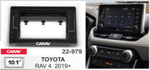10.1" Переходная рамка Toyota RAV4 2019+ 22-979