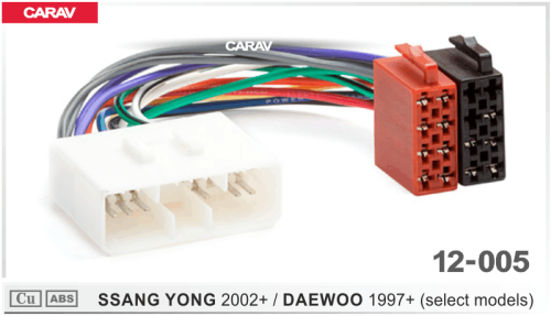 ISO CARAV 12-005 SsangYong 2002+ / Daewoo 1997+