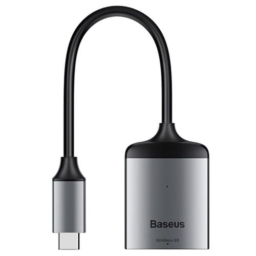 Хаб Baseus Enjoy series Type-C to SD/TF card reader HUB adapter Grey