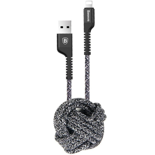 Кабель USB 2.0 A (m) - Lightning (m) 1.5м Baseus Confidant Anti-break - Black