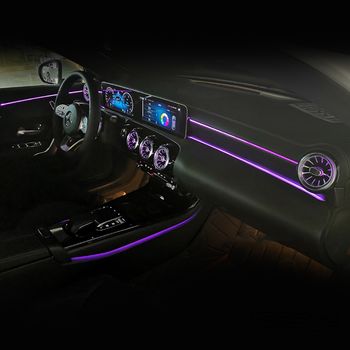 Штатная подсветка салона для MB A W177 (2018—2022) - для авто без ориг подсветки - 64 цветов