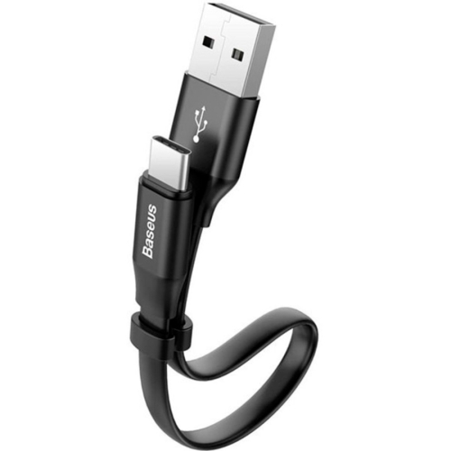 Кабель USB 2.0 A (m) - USB Type-C (m) 0.23м Baseus Nimble Portable - Black