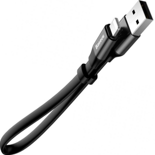 Кабель USB 2.0 A (m) - Lightning 0.23м Baseus Nimble Portable - Black
