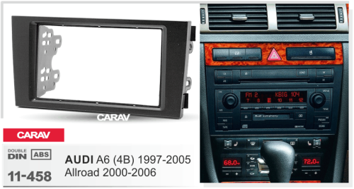 7" Переходная рамка Audi A6 (4B) 1997-2005, Allroad 2000-2006 CARAV 11-458