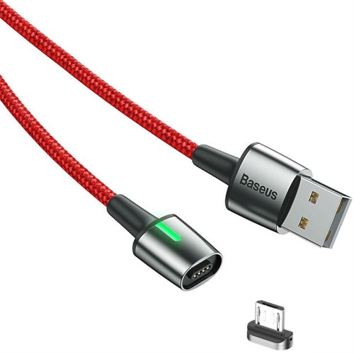 Магнитный кабель USB 2.0 A (m) - micro USB 2.0 B (m) 2м Baseus Zinc Magnetic Cable - Red