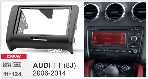 7" Переходная рамка AUDI TT (8J) 2006-2014 CARAV 11-124